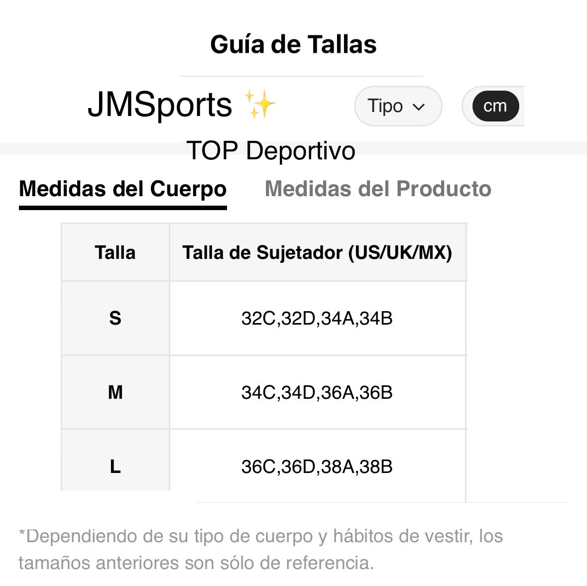 Top Impact deportivo, Premium, JMsports