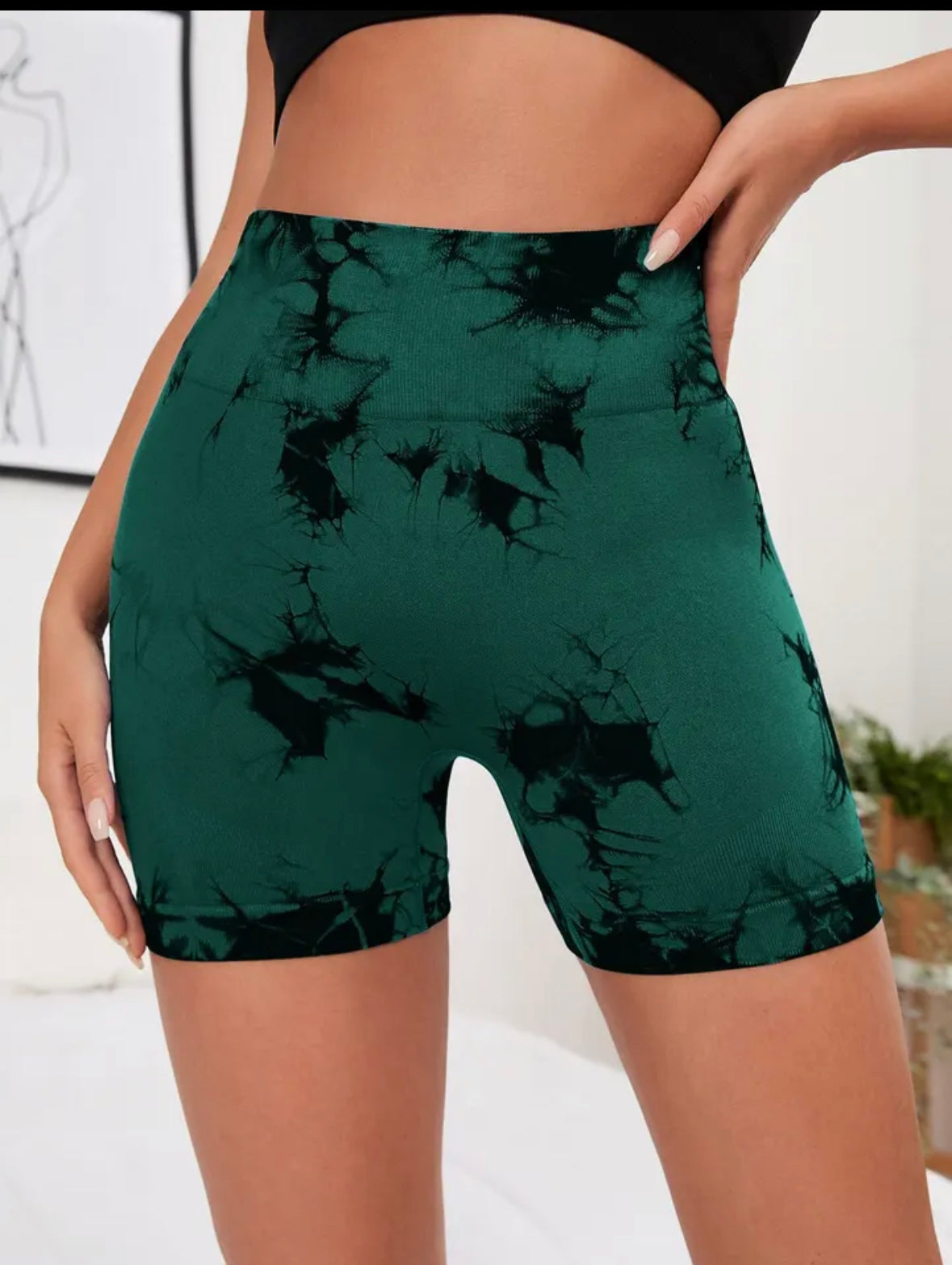 Short Push Up, Sin costuras, Tie Dye