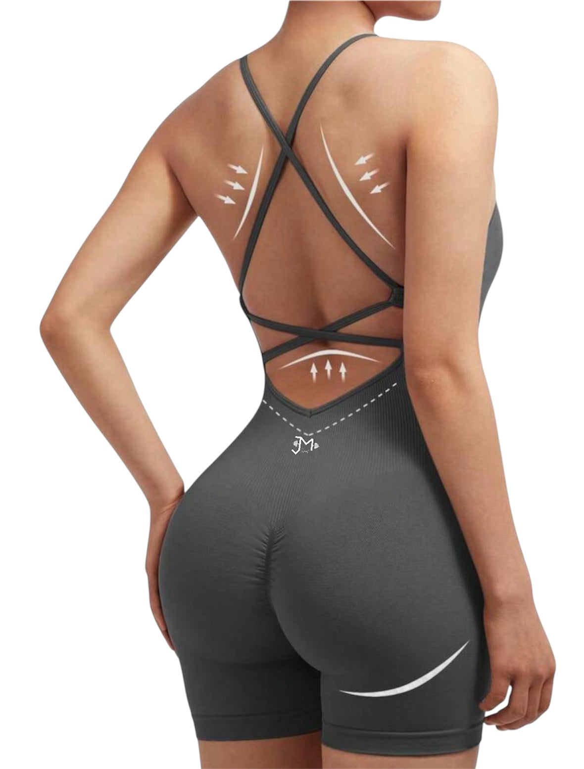 Enterizo Short Push Up, Sin costuras, Premium