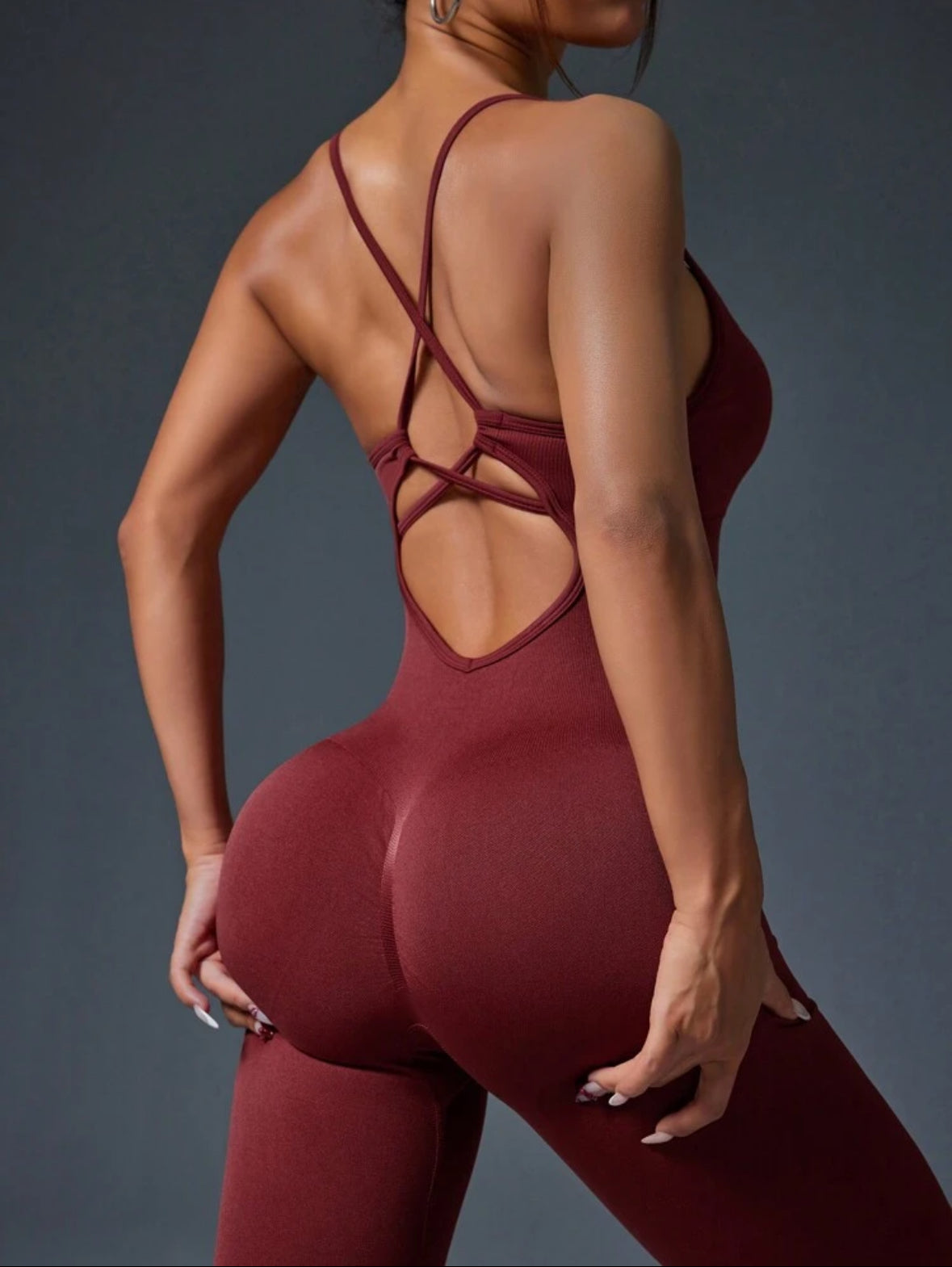 Enterizo Push Up, con tirantes, Sin costuras, Premium