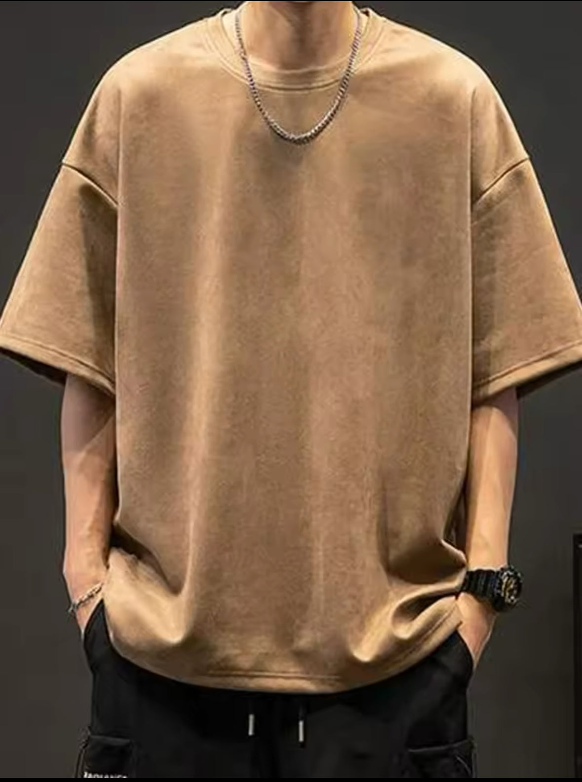 Playera Oversize, acabado aterciopelo
