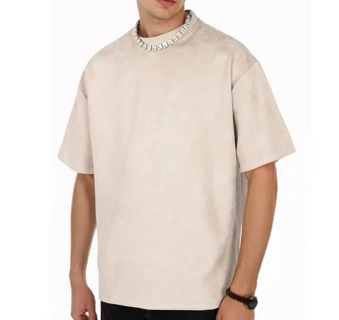 Playera Oversize, acabado aterciopelo