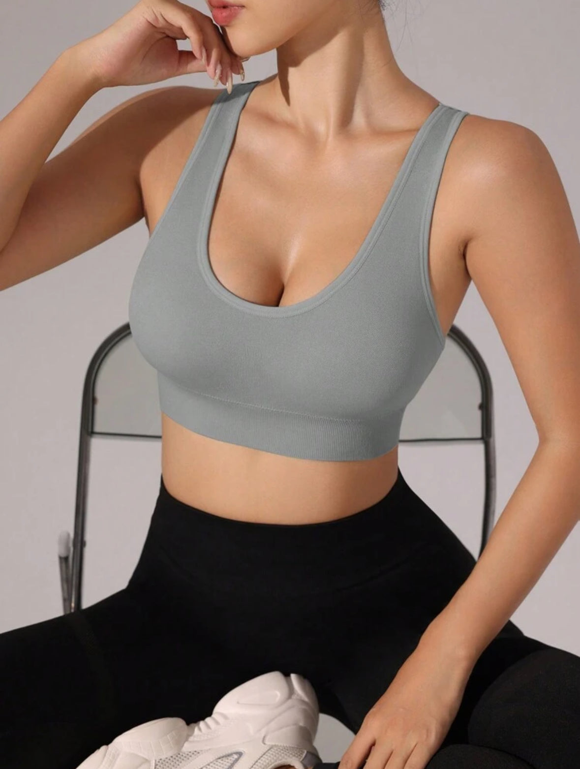 Top deportivo, sin costuras, liso , JMsports