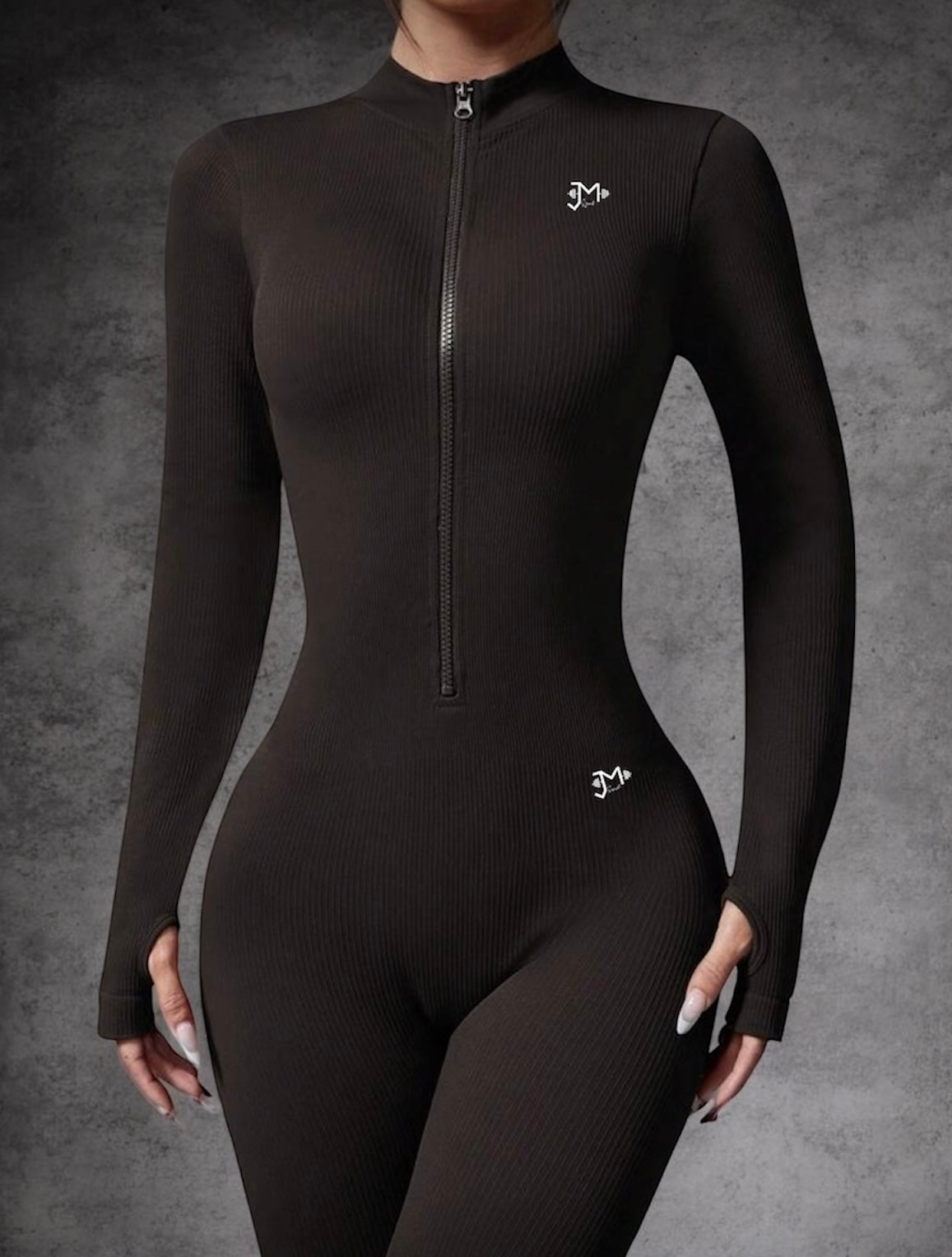 Enterizo Push Up, Sin costuras, Manga larga, Premium