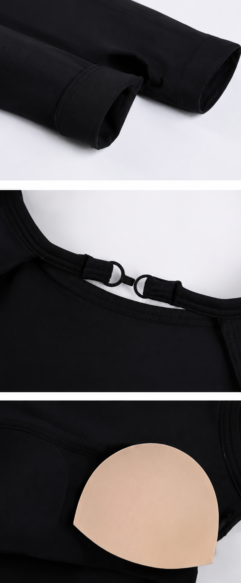 Enterizo Short Manga Larga, Push Up, Sin costuras, Premium