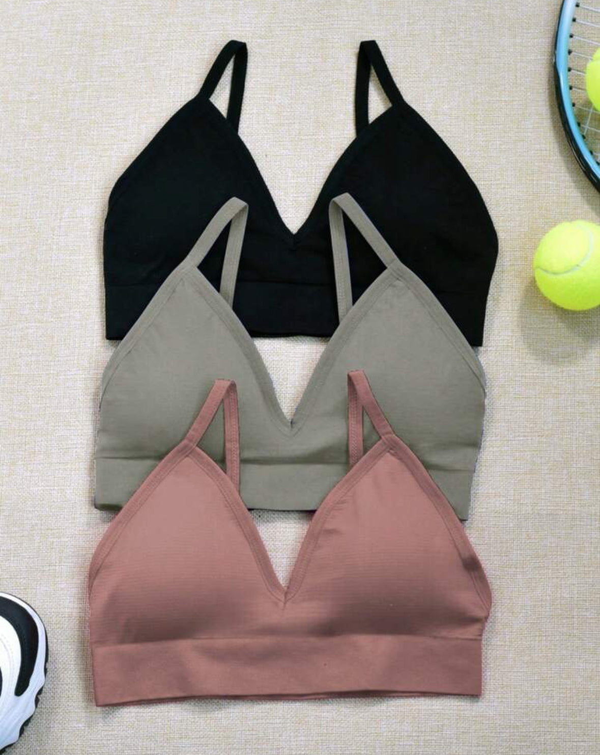 Top deportivo, sin costuras, Tono liso, Básico , JMsports