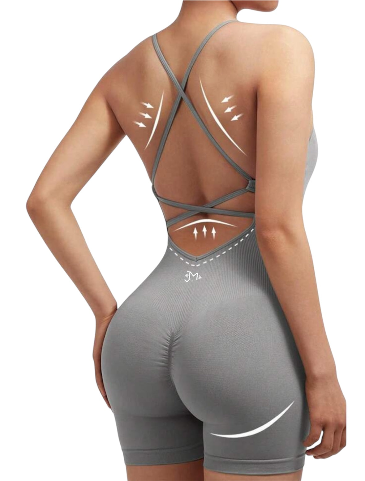 Enterizo Short Push Up, Sin costuras, Premium