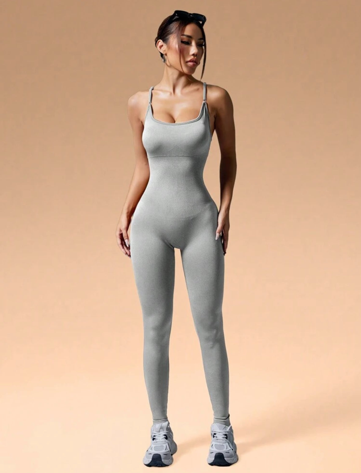 Enterizo Push Up, con tirantes, Sin costuras, Premium