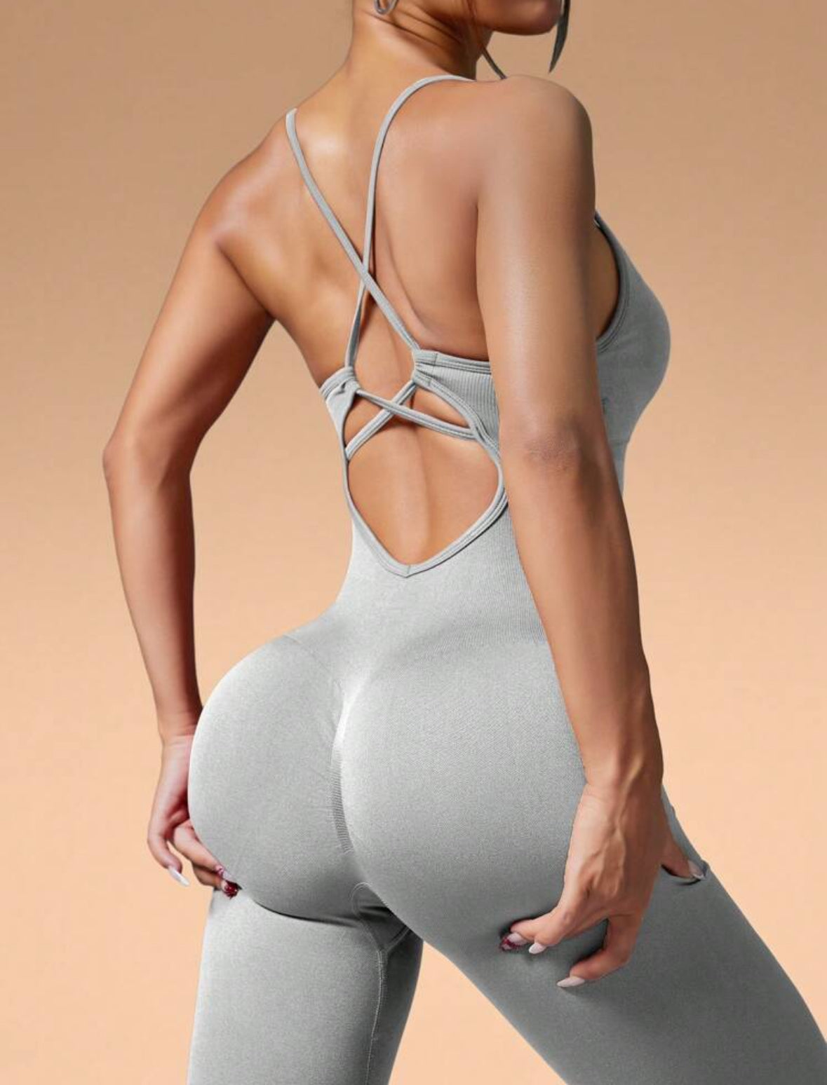 Enterizo Push Up, con tirantes, Sin costuras, Premium