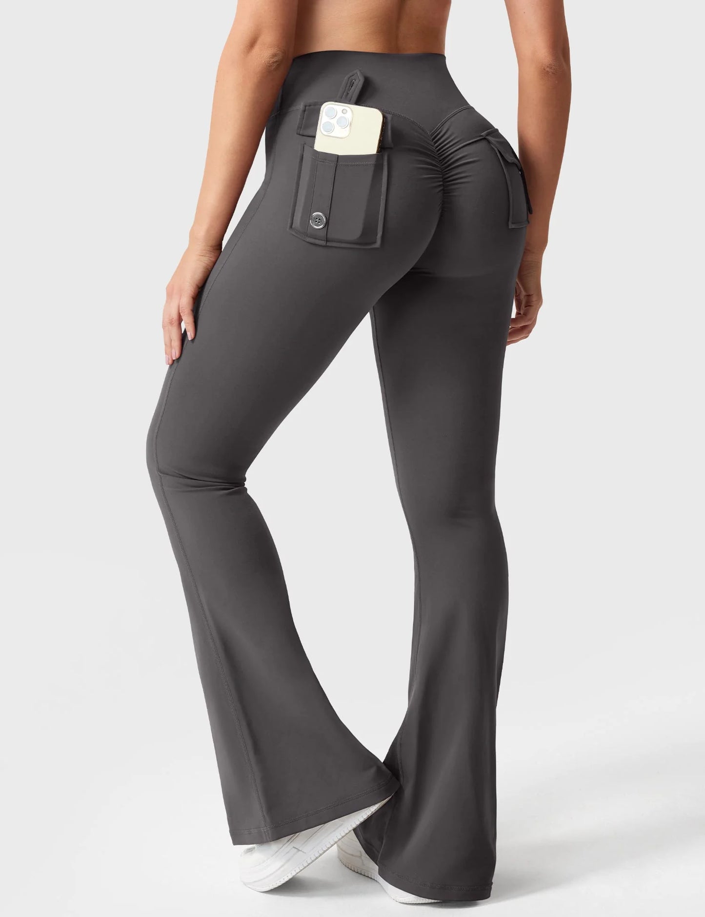 Leggings acampanados con bolsillos JMsports