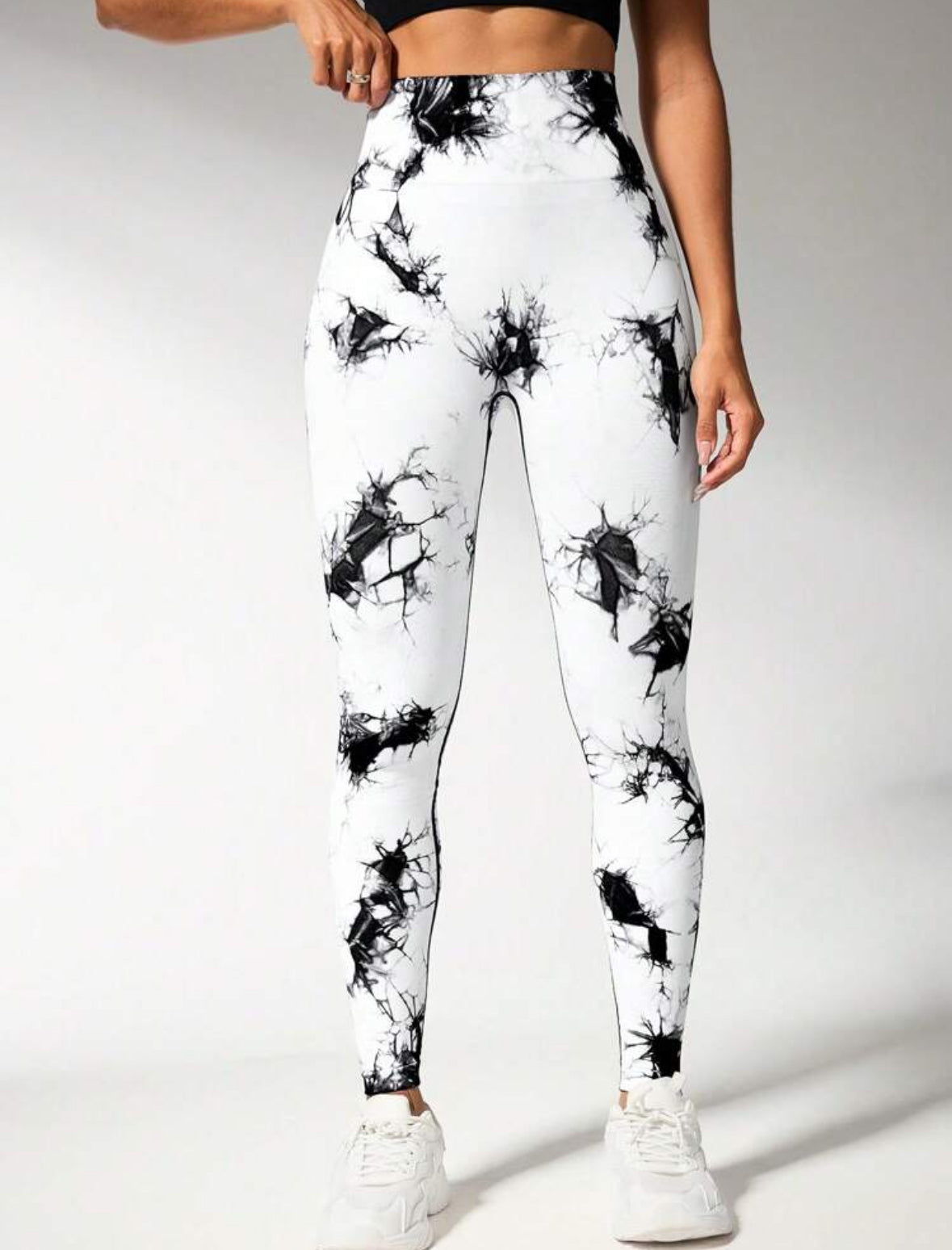 Leggins Blancos, Push Up, Sin costuras, Tie Dye