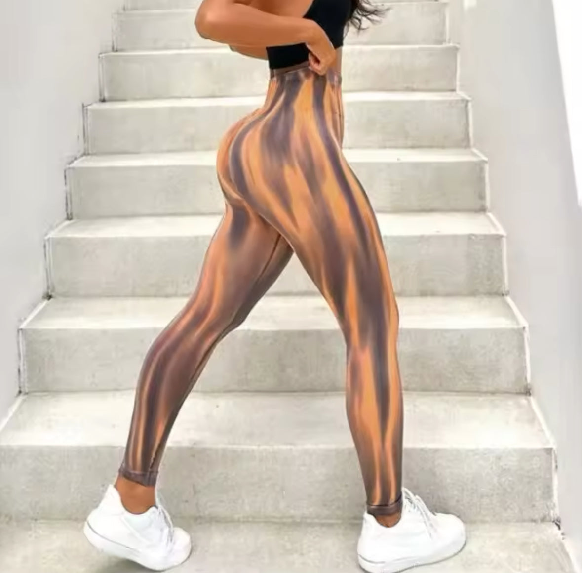 Leggins Deportivos, Push Up, Sin costuras, Modelo Líneas