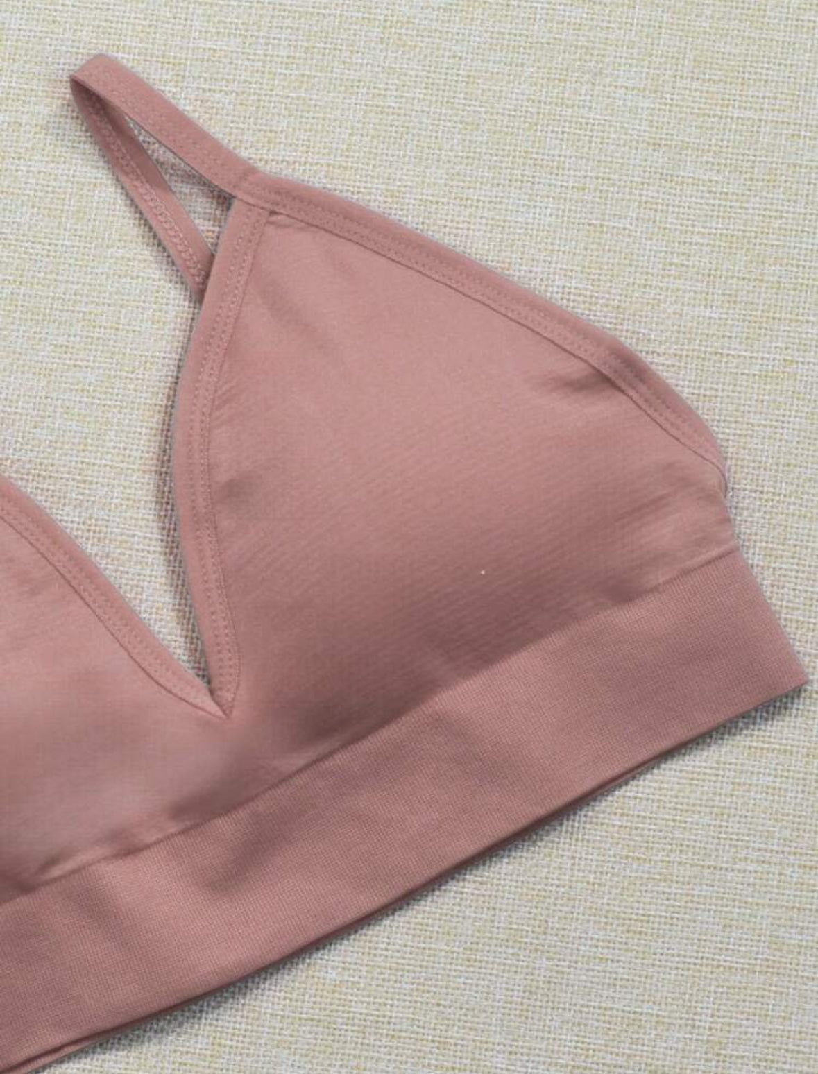 Top deportivo, sin costuras, Tono liso, Básico , JMsports