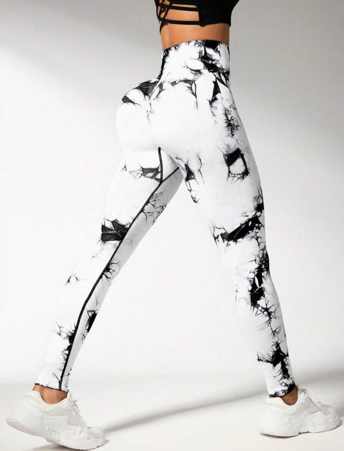 Leggins Blancos, Push Up, Sin costuras, Tie Dye
