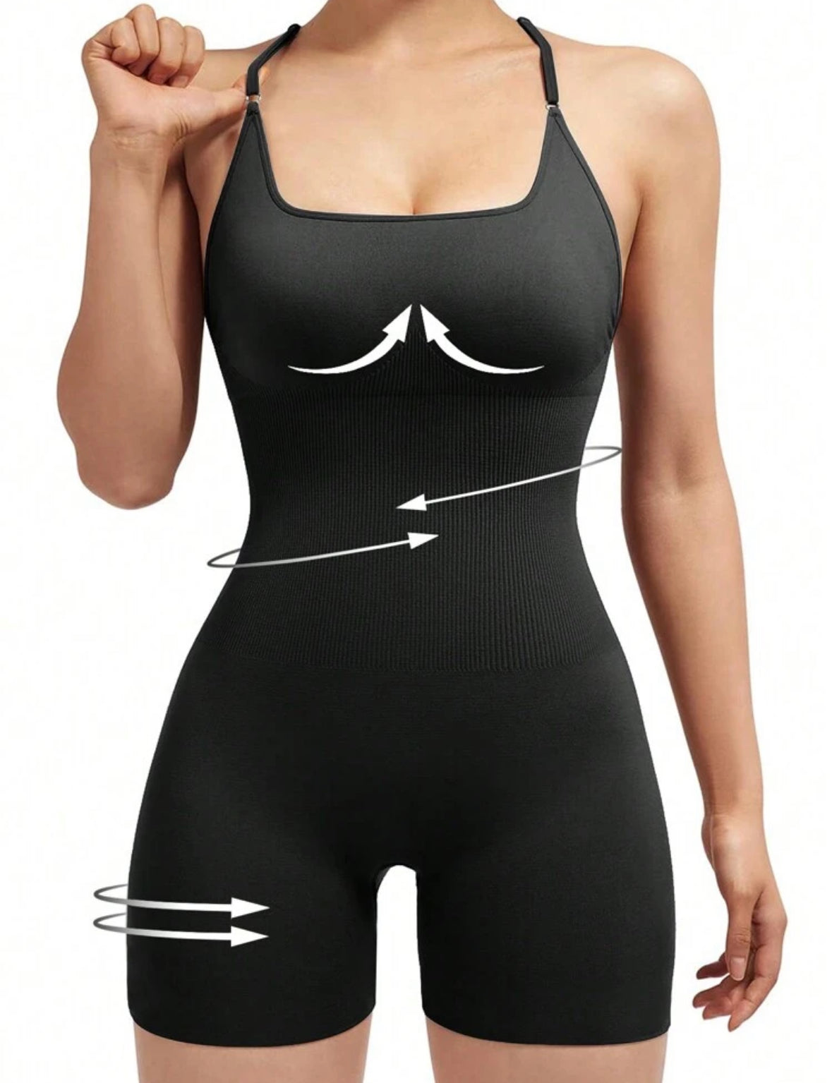 Enterizo Short Push Up, Sin costuras, Premium