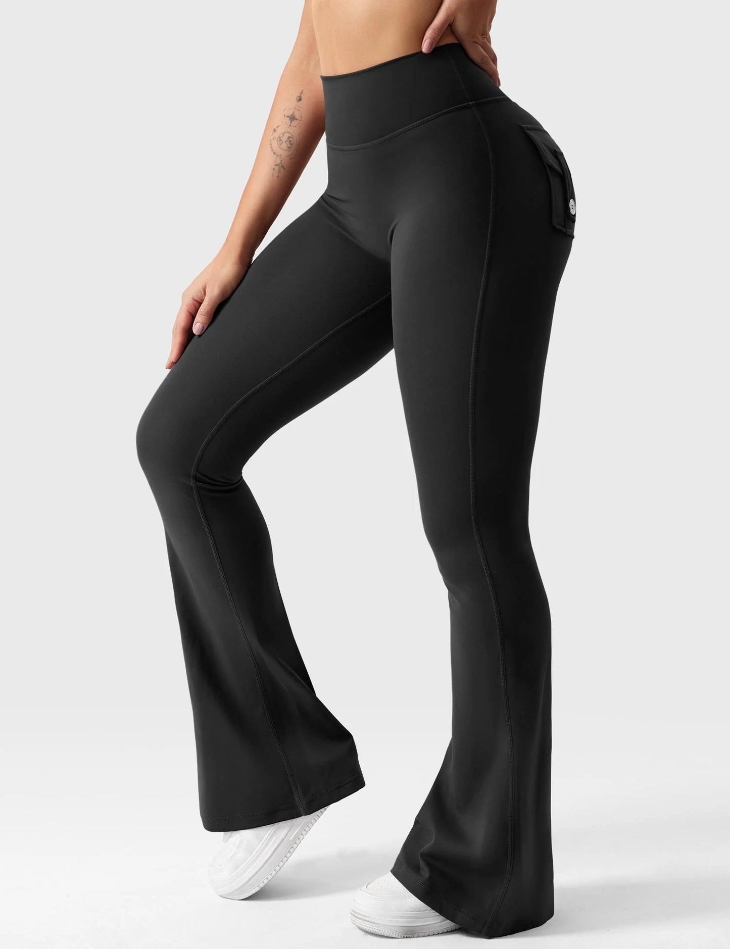 Leggings acampanados con bolsillos JMsports