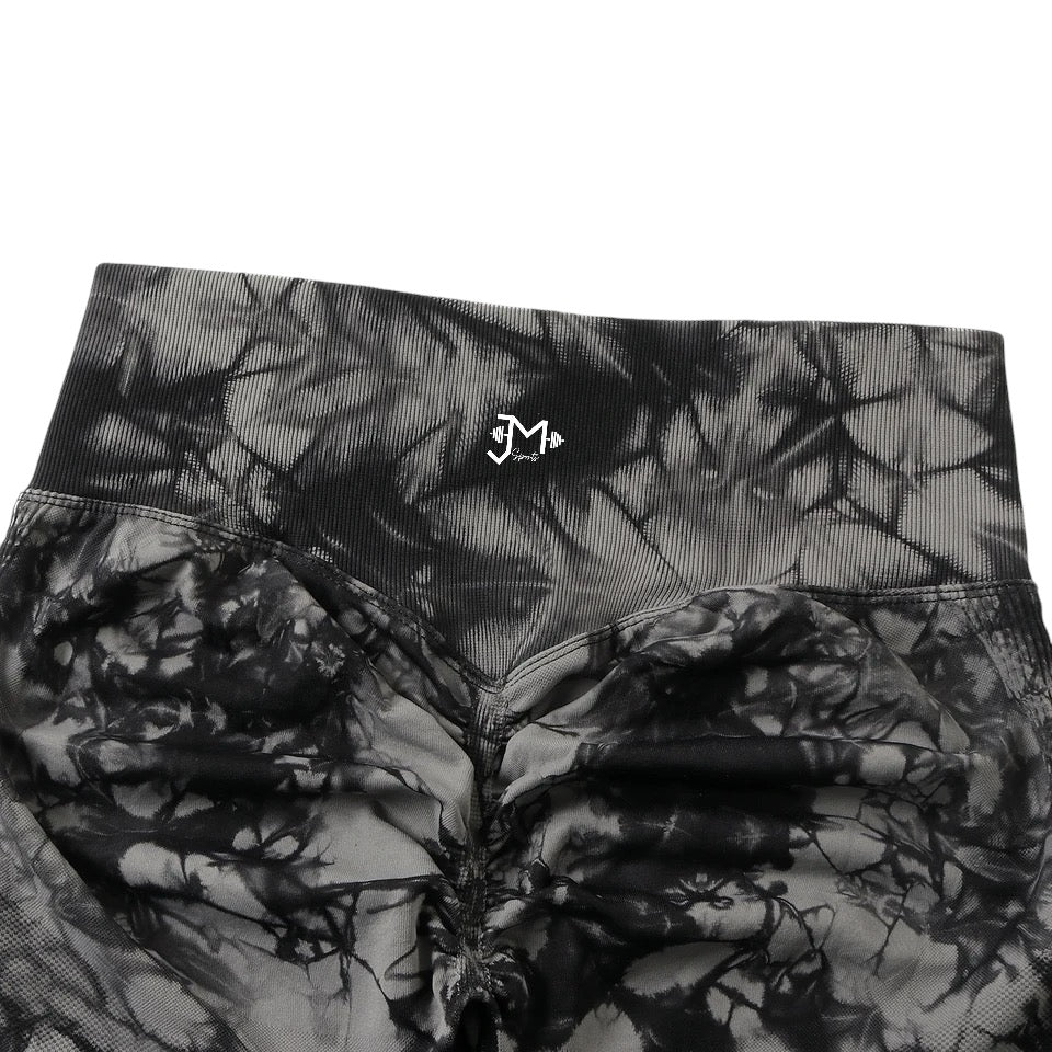 Leggin Push Up, Tie Dye, Gris oscuro, Premium.