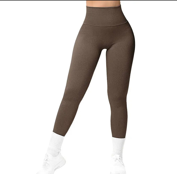Leggins deportivos Push Up Cafe sin costuras JMSports, cintura alta y efecto moldeador que realza glúteos