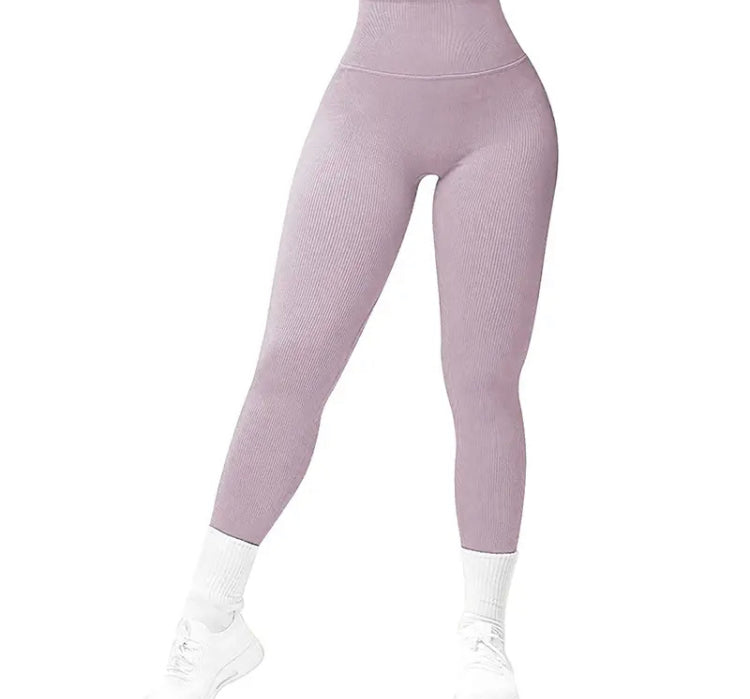 Leggins deportivos Push Up Rosa sin costuras JMSports, cintura alta y efecto moldeador que realza glúteos