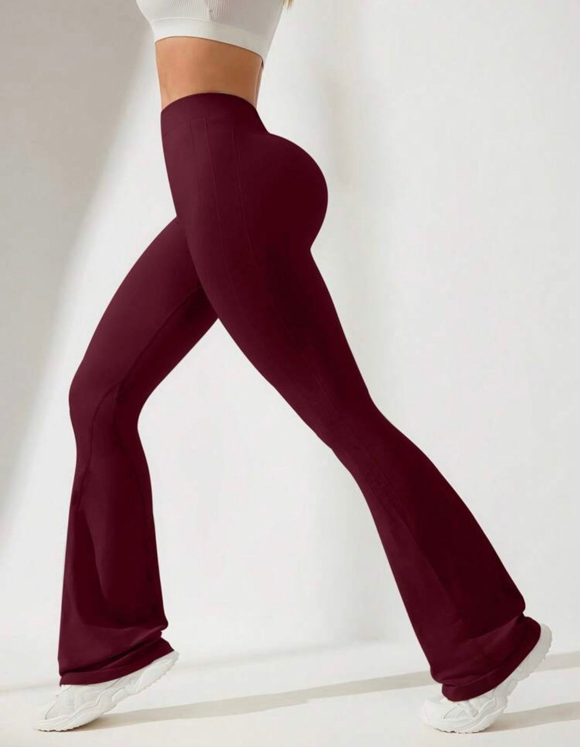 Leggins corte V, Acampanado, Push Up, Sin costuras