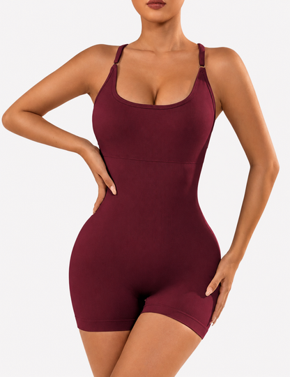 Enterizo Short Push Up, Sin costuras, Premium