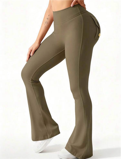Leggings acampanados con bolsillos JMsports