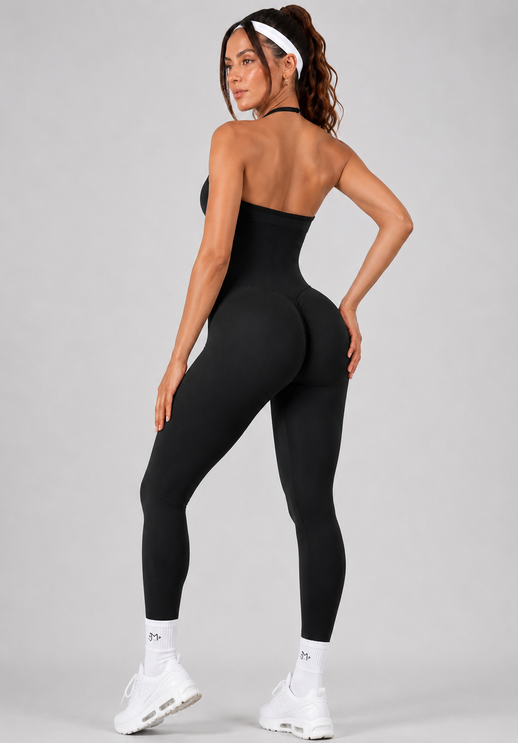 Enterizo Sculpt Halter Premium, Sin costuras, Push Up | JMSports
