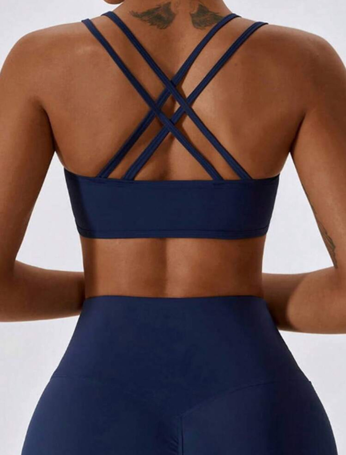 Top deportivo, sin costuras, Tono liso