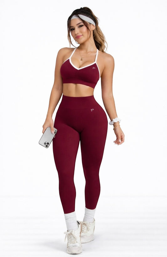 Conjunto Push Up, Top y Leggins Sin costuras, Premium