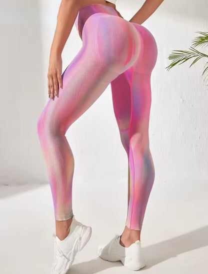 Leggins Deportivos, Push Up, Sin costuras, Modelo Líneas