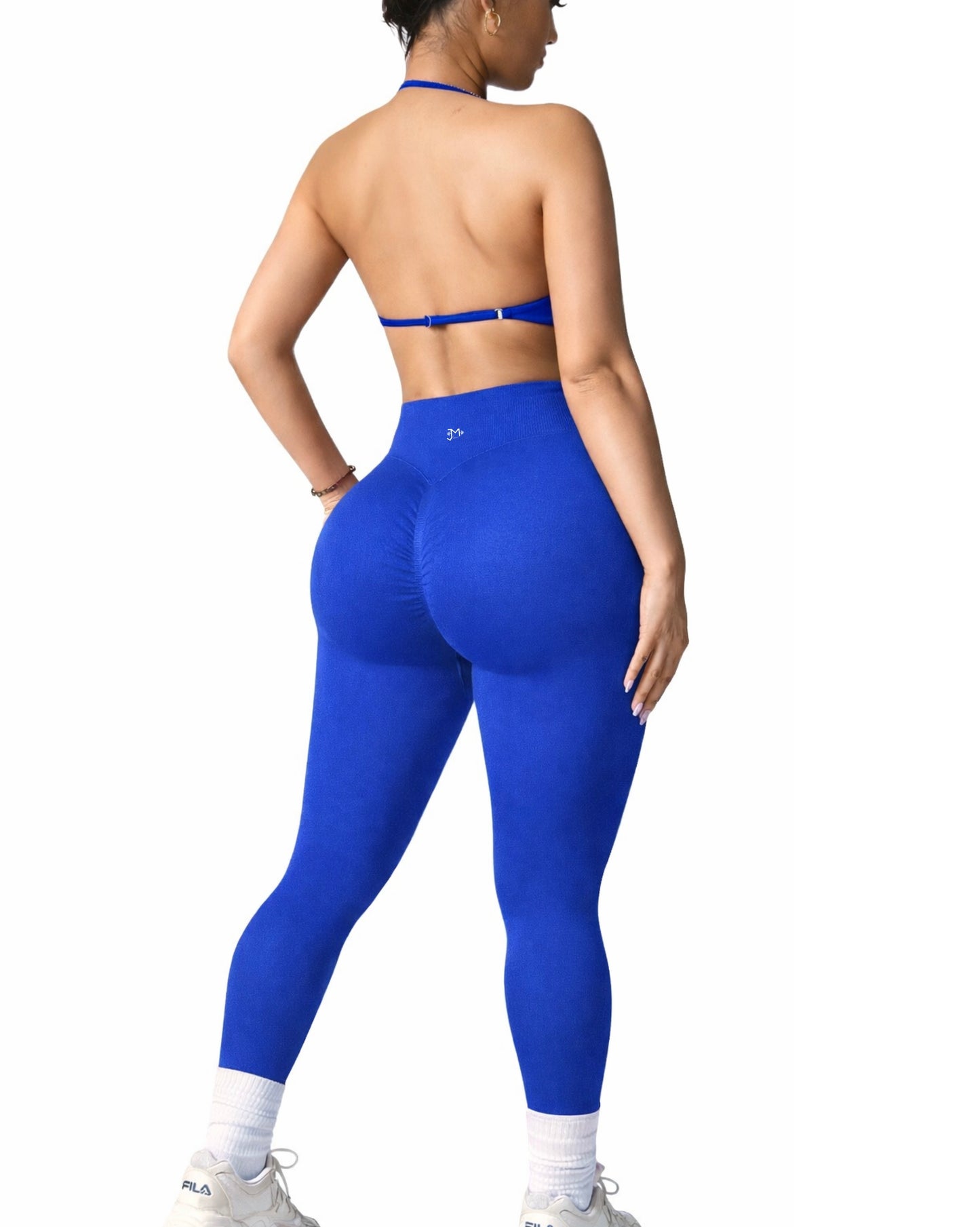 Conjunto Push Up, Top y Leggins Sin costuras, tono Liso