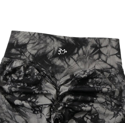 Leggin Push Up, Tie Dye, Gris oscuro, Premium.