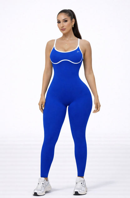 ‘Enterizo Push Up, con tirantes, Sin costuras, Líneas blancas