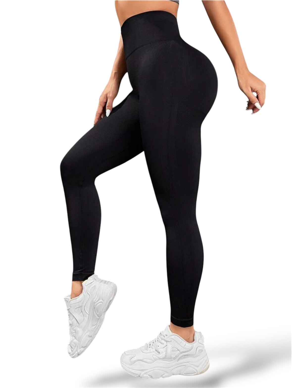 Leggins Deportivos, Push Up, Sin Costuras, Tono liso