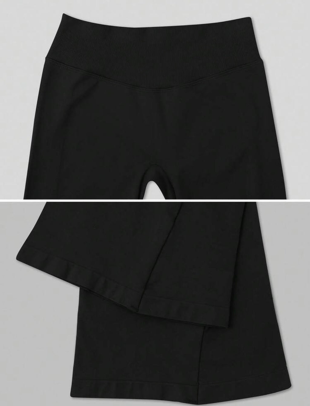 Leggings Push Up Premium Acampanado – Moldeadores, Tono Liso, Sin costuras