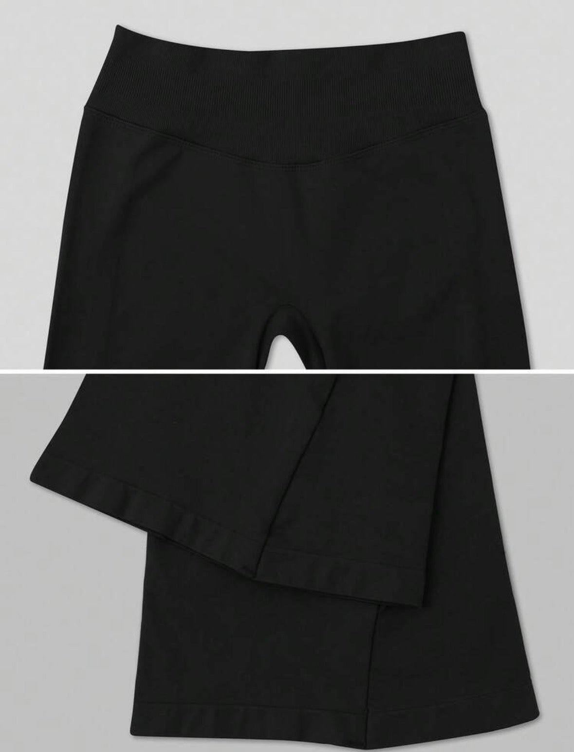 Leggings Push Up Premium Acampanado – Moldeadores, Tono Liso, Sin costuras