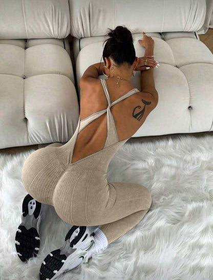 Enterizo Push Up, Sin costuras, acabado deslavado