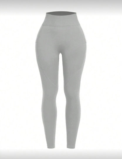 Leggins con bolsa, Push Up, Sin costuras, Tono Liso