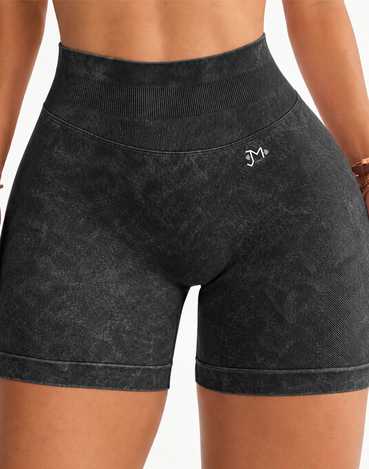 Short Push Up, Acid Wash, Sin costuras, Premium