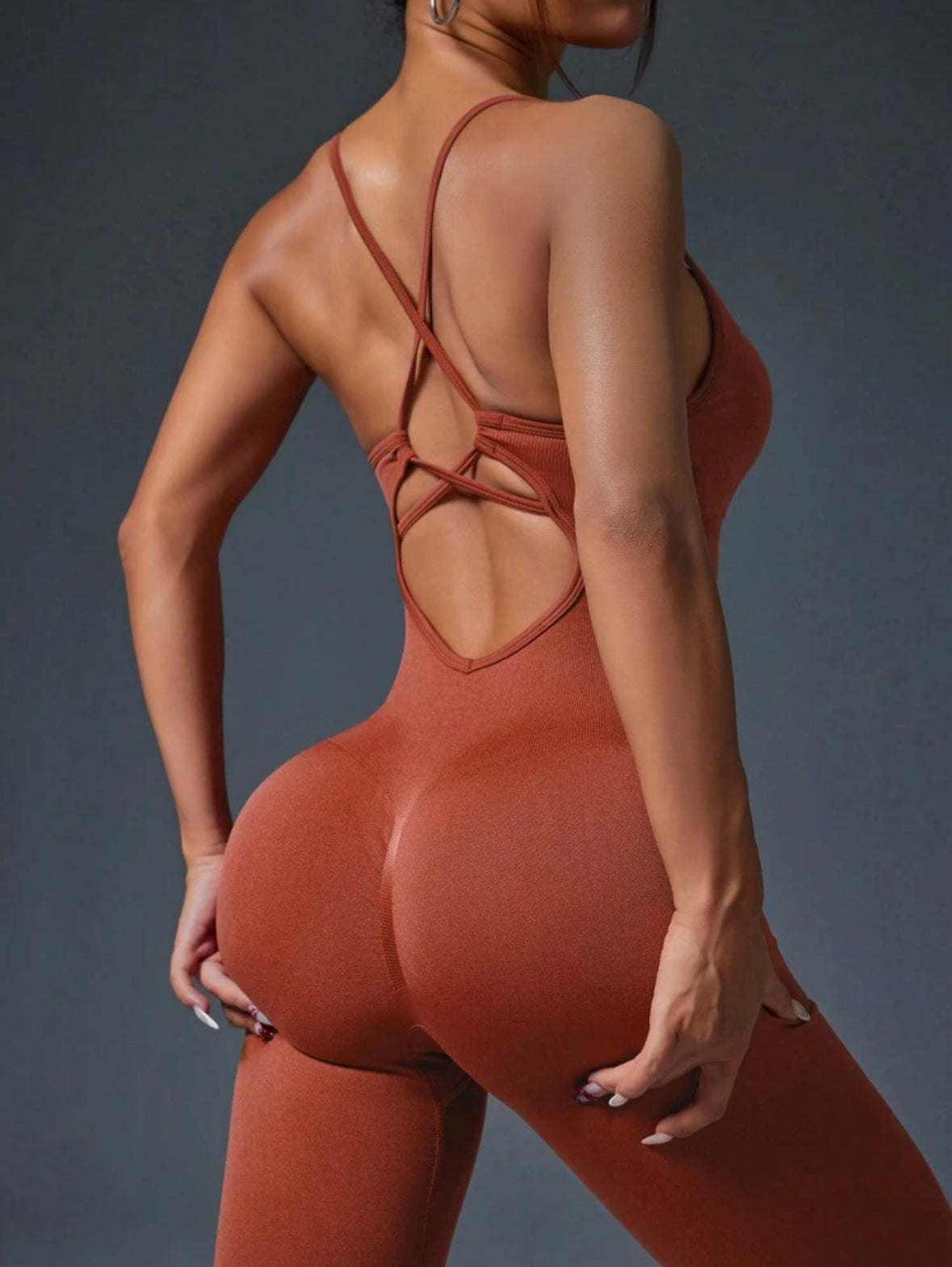 Enterizo Push Up, con tirantes, Sin costuras, Premium