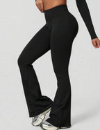 Leggings Push Up Premium Acampanado – Moldeadores, Tono Liso, Sin costuras