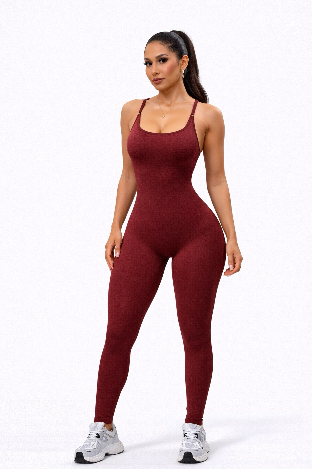 Enterizo Push Up, con tirantes, Sin costuras, Premium