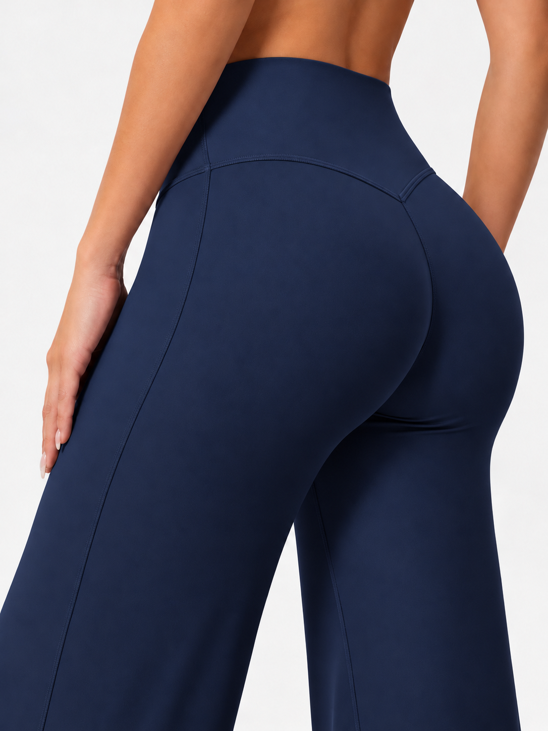 Leggings Sculpt Flar, Tono Liso, Sin costuras