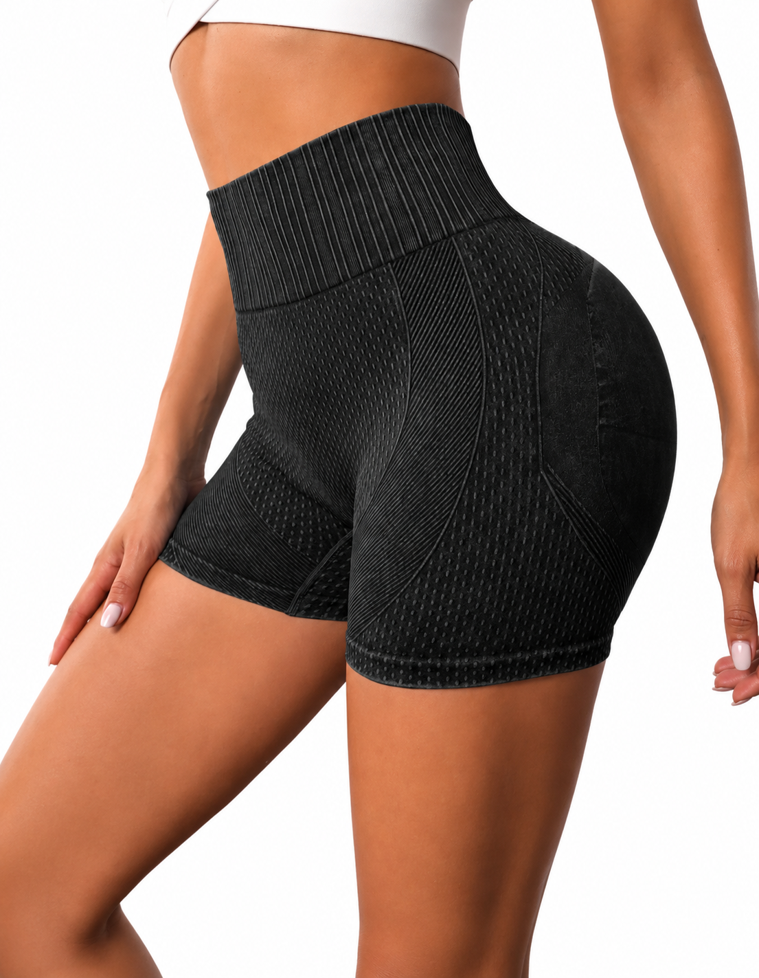 Short Push Up Seamless Efecto Mezclilla deslavado