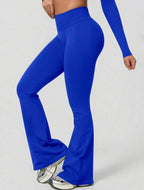Leggings Push Up Premium Acampanado – Moldeadores, Tono Liso, Sin costuras