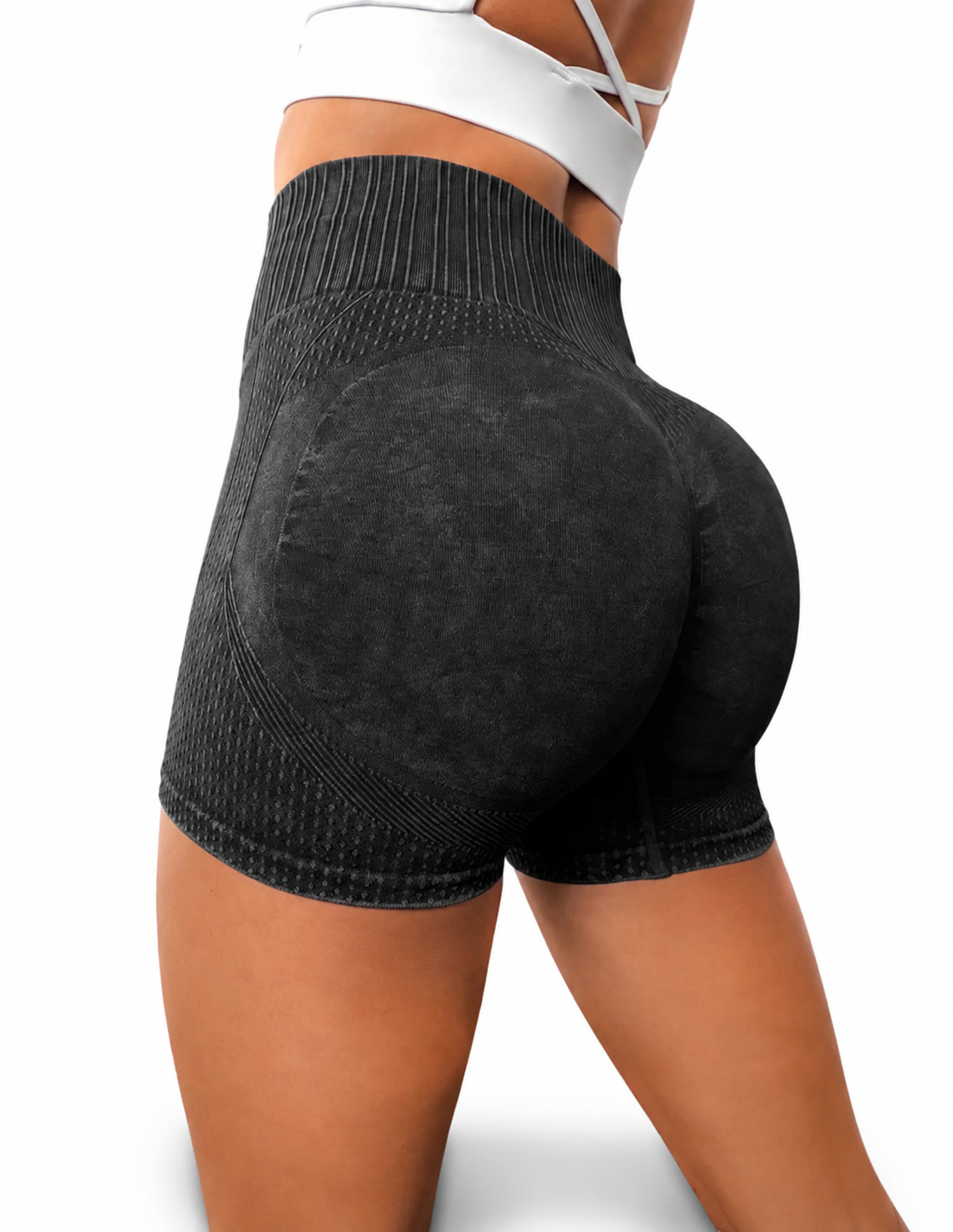 Short Push Up Seamless Efecto Mezclilla deslavado