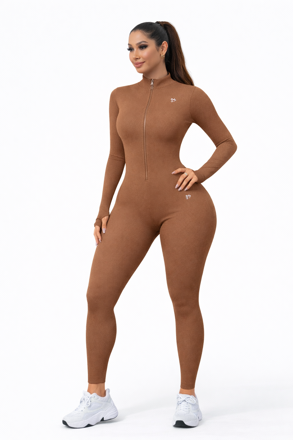Enterizo Push Up, Sin costuras, Manga larga, Premium