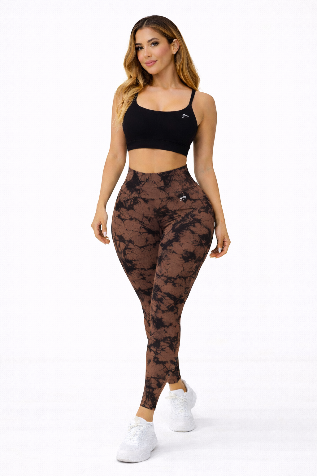 Leggins Café, Push Up, Sin costuras, Tie Dye