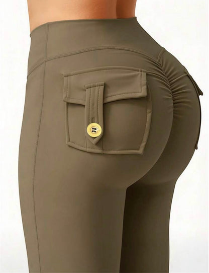Leggings acampanados con bolsillos JMsports