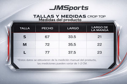 Crop Top Deportivo Sin Costuras Ultra Suave – Ajuste Moldeador | JMSports